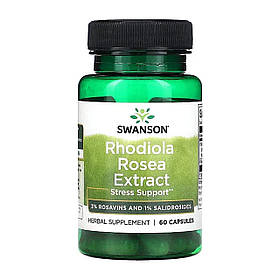 Екстракт родіоли рожевої (Rhodiola Rosea extract) 250 мг 60 капсул SWV-14288