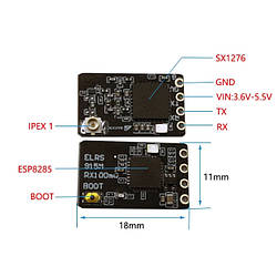 Приймач BAYCK ExpressLRS 915MHz Nano ELRS