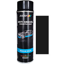 Чорне антигравійне покриття у спреї Гравітекс Motip MS Black Anti Gravel Spray 500мл