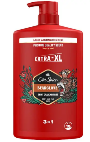 Гель для душу та шампунь Old Spice 3в1 Bearglove 1 л