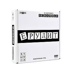 Настільна гра "Ерудит чорно-білий" 30640 ігрове поле, набір букв