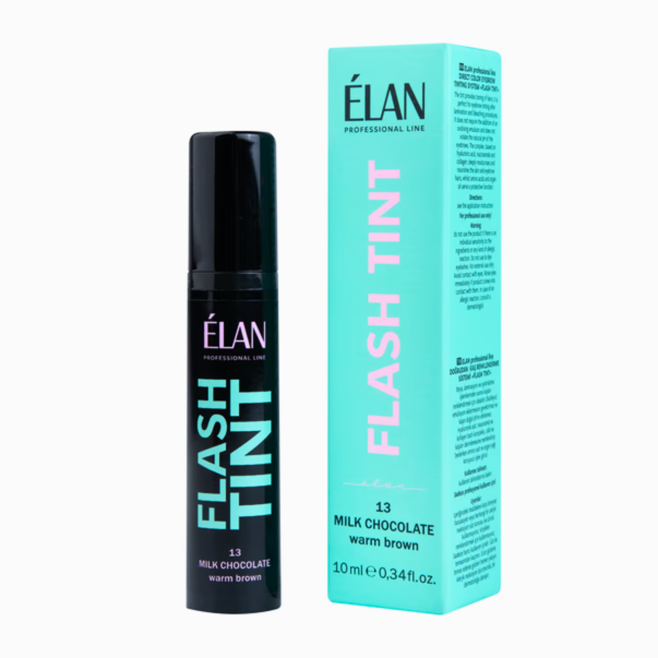 Фарба для брів Elan «FLASH TINT» 13 Milk Chocolate (молочний шоколад) - Система прямого фарбування флеш тінт