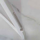 Деревяні плічки вішалки  38 см білі з хромованим гачком з перекладиною  для верхнього одягу упаковка 10 шт, фото 3