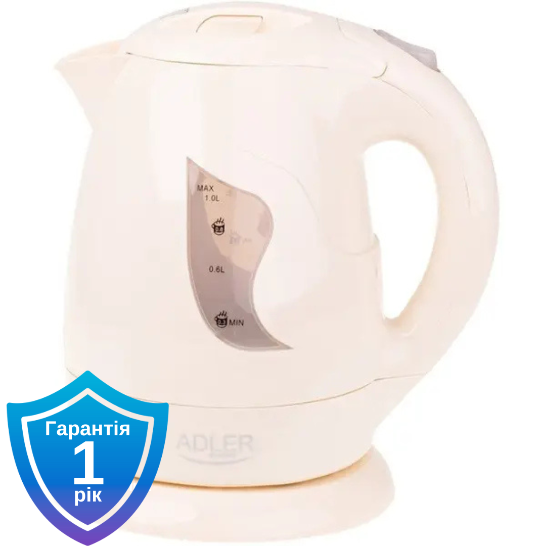 Чайник електричний Adler AD 08 beige 1 L