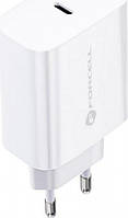 FORCELL F-ENERGY TFK-TC-20WPD Charger network Typ C + Cable Typ C do Lightning PD QC4.0 3A 20W White, фото 5