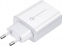 FORCELL F-ENERGY TFK-TC-25WPD Charger network Typ C + Cable Typ C do Typ C PD Q.C 3A 25W White, фото 4