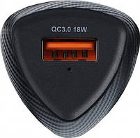 FORCELL F-ENERGY Carbon CC50-1A Charger car USB A QC3.0 3A 18W Black, фото 5