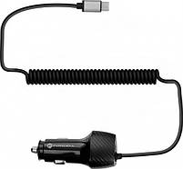 FORCELL F-ENERGY Carbon CC50-1AC Charger car USB A z Cable Typ C PD QC3.0 3A 38W Black, фото 3