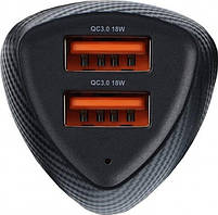 FORCELL F-ENERGY Carbon CC50-2A Charger car 2 x USB A QC3.0 3A 36W Black, фото 5