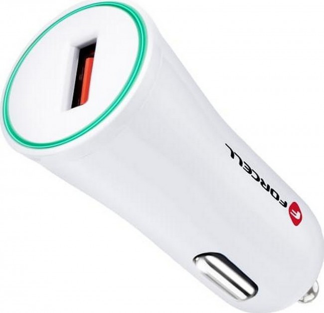 FORCELL F-ENERGY TFK-CC-095 Charger car USB A QC3.0 2,4A White
