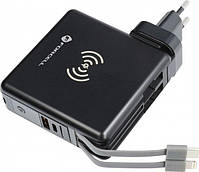 FORCELL F-ENERGY Charger wielofunkcyjna 5w1 20W PD z Cable typ C/lightning, power bankiem 10000mAh i ład. bezprzew. 15W, фото 3
