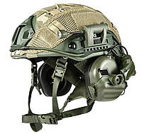 Каска балістична кевларова Fast NIJ IIIА навушники Earmor m32 plus