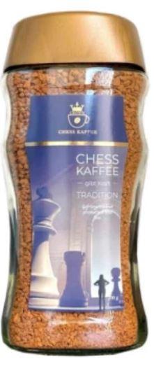 Кава розчинна сублімована німецька Chess Kaffee Tradition 200 г у скляній банці, фото 1