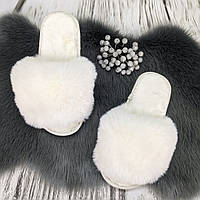 Хутряні капці жіночі хутро штучне песець 36 — 41 36-37