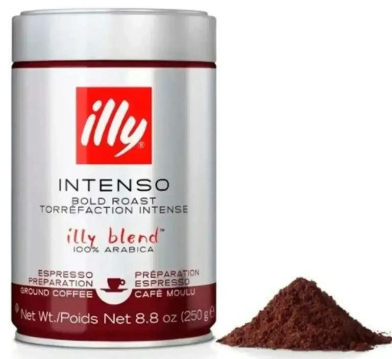 Кава мелена  illy Intenso 100% арабіка 250 г жерстяна банка