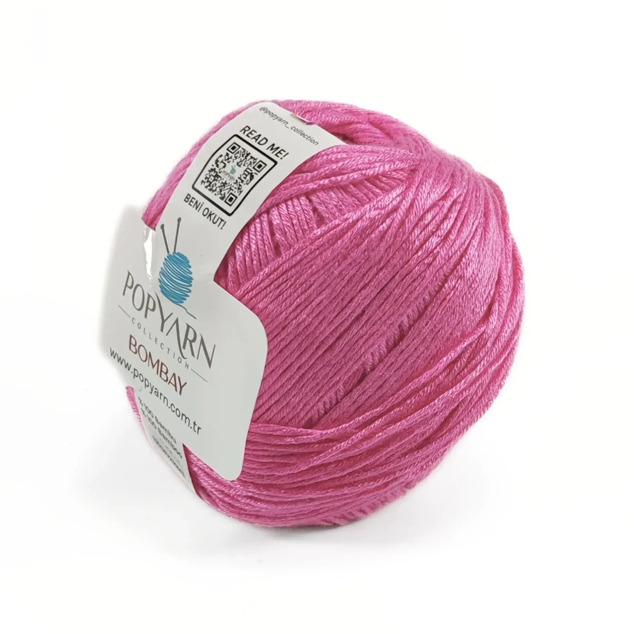 Пряжа Bombay/Бомбей, рожевий В-046, Popyarn, фото 1