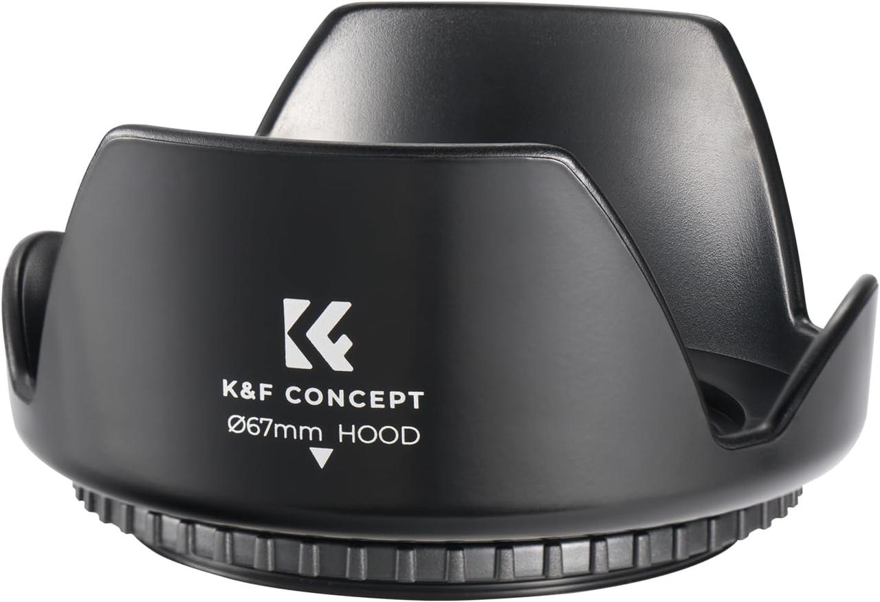 Бленда об'єктива K&F 67 мм, квітковий об'єктив капюшоном Sun Shade для Canon Nikon Sony Pent