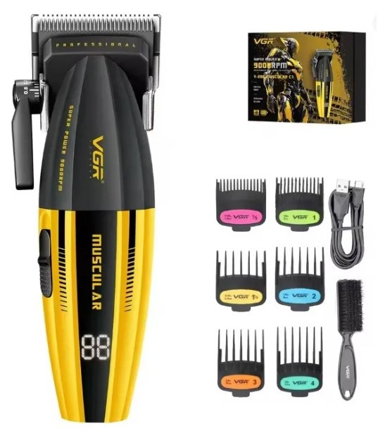 Професійна машинка для стрижки VGR V-285 акумуляторна з насадками, фото 1