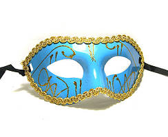 Маска карнавальна чоловіча синя