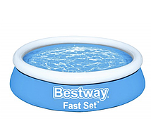 Круглий надувний басейн Bestway Fast Set Round Inflatable Pool 1,83 м x 51 см