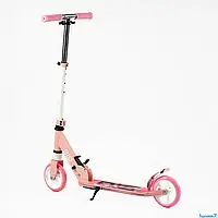 Самокат двоколісний "Best Scooter"  колеса PU 145мм, передній амортизатор, алюмінієве гальмо
