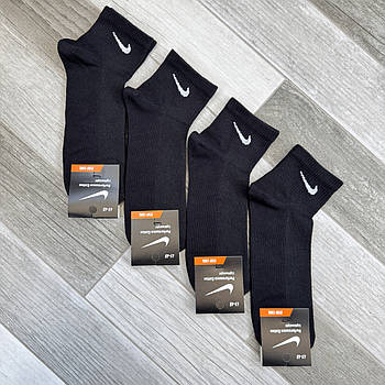 Шкарпетки чоловічі бавовна сітка короткі Nike Performance Tennis, Туреччина, розмір 41-45, чорні, 11723