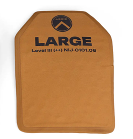 Керамічна бронепластина AEGIS Large, Ultra-Multi-Curved SAPI-cut NIJ III+ (>ДСТУ 3), 1 шт
