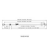 Душові двері в нішу 80х195 см Dusel FА-518 Black Matt розпаші скло прозоре 6мм, фото 6