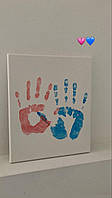 Полотно "Серце в долонях" або набір для створення спогадів | Твій дотик — як мистецтво