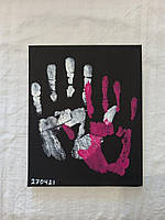 Картина "Відбитки рук" або набір для створення власного полотна | Спогади на полотні