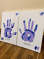 Полотно "Тепло рук" або набір для створення спогадів | Дотик, що залишається