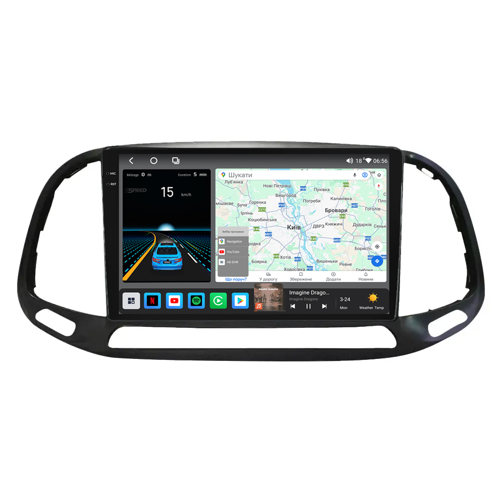 Штатная магнитола Mekede M6 Plus Fiat Doblo (2015-2019) CarPlay QleD, фото 1