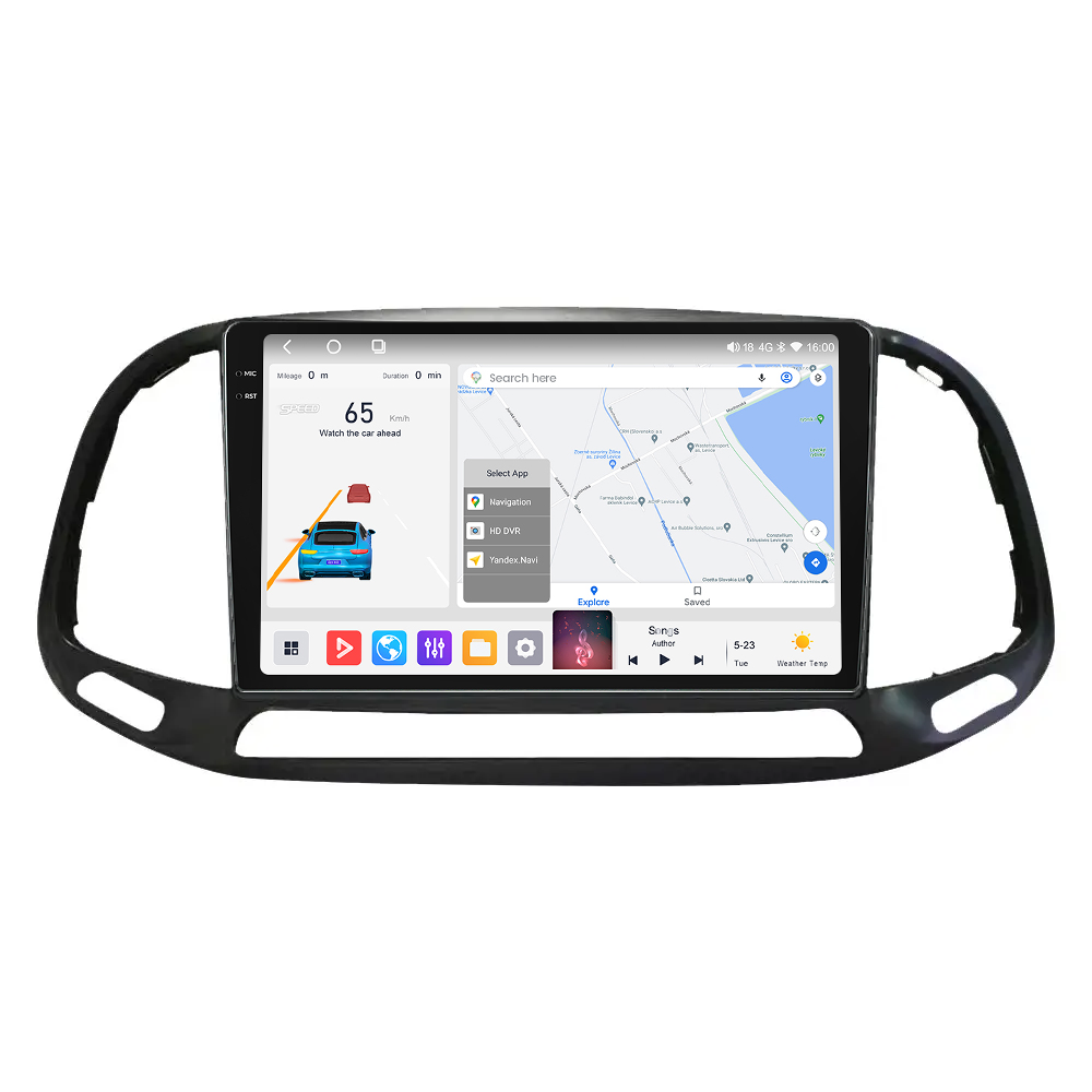 Штатная магнитола Mekede MS 2k Fiat Doblo (2015-2019) CarPlay QleD