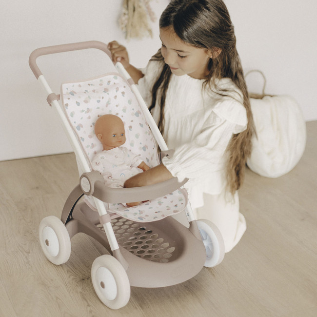 Прогулянкова коляска для ляльки Рожева пудра Baby Nurse Smoby