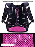 Шкільний рюкзак з ортопедичною спинкою для дівчинки 1 2 3 клас, портфель з брелком, фото 4