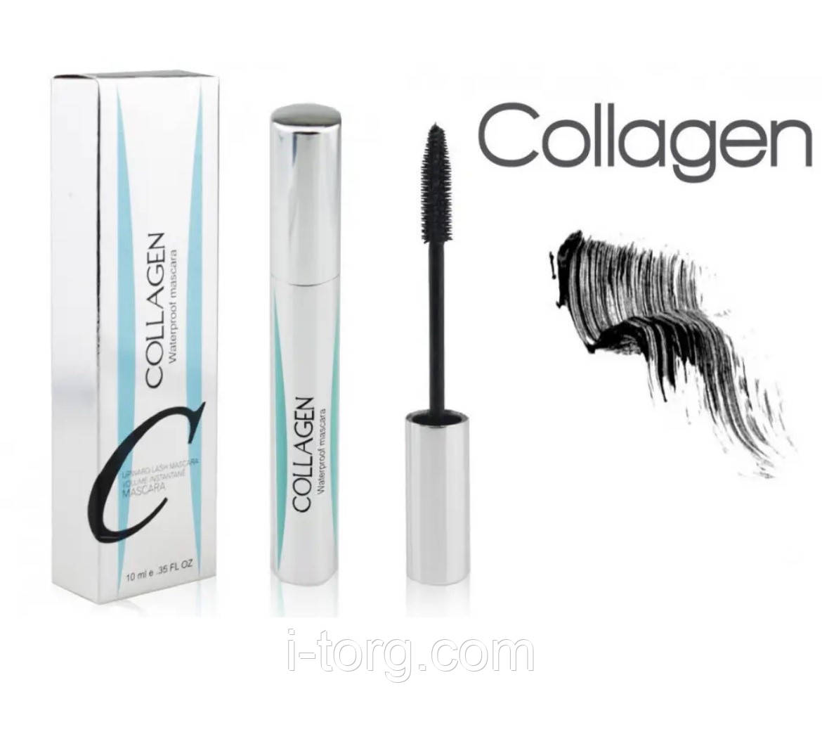 Тушь водостойкая, удлиняющая Enough Collagen