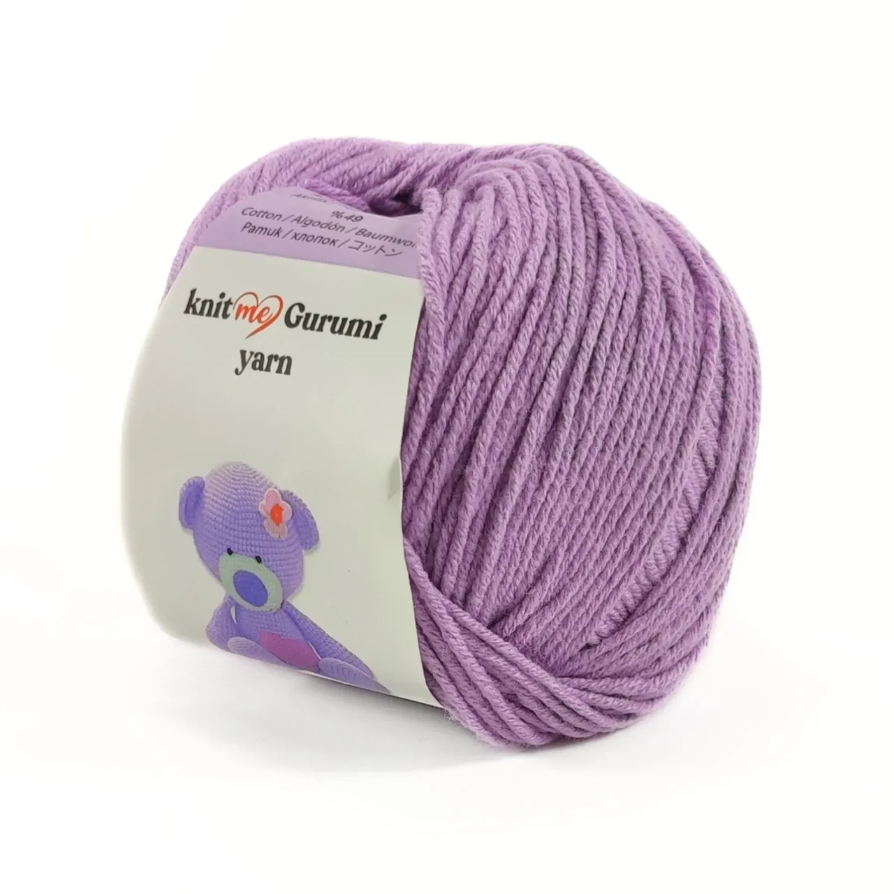 Пряжа Gurumi Yarn/Гурумі Ярн, бузковий КА6302, Knit Me, фото 1