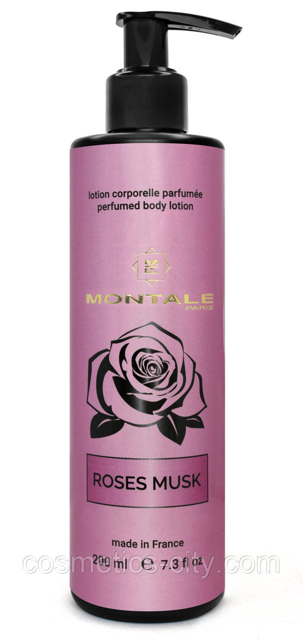 Парфумований лосьйон для тіла з ароматом MONTALE Roses Musk, 200 мл., фото 1