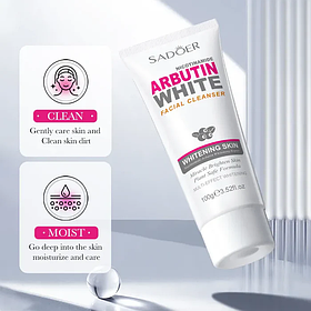 Пенка для лица отбеливающая Sadoer Niacinamide Arbutin White, 100 г.