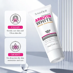 Пінка для обличчя відбілююча Sadoer Niacinamide Arbutin White, 100 г., фото 1