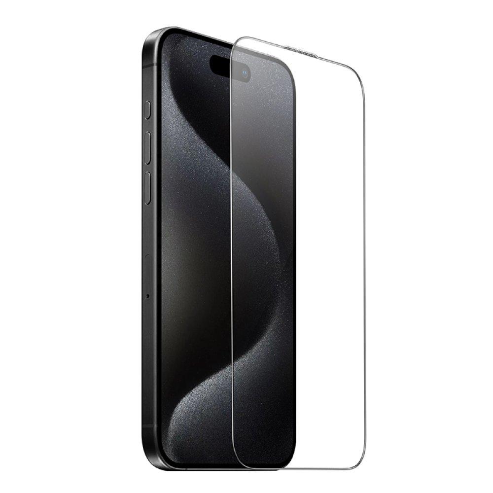 Захисне скло для iPhone 16 Pro 6.3" HOCO 9D Large Arc dustproof glass, фото 1