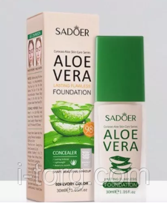 Тонуючий крем-консиллер з алое віра Sadoer, 30мл