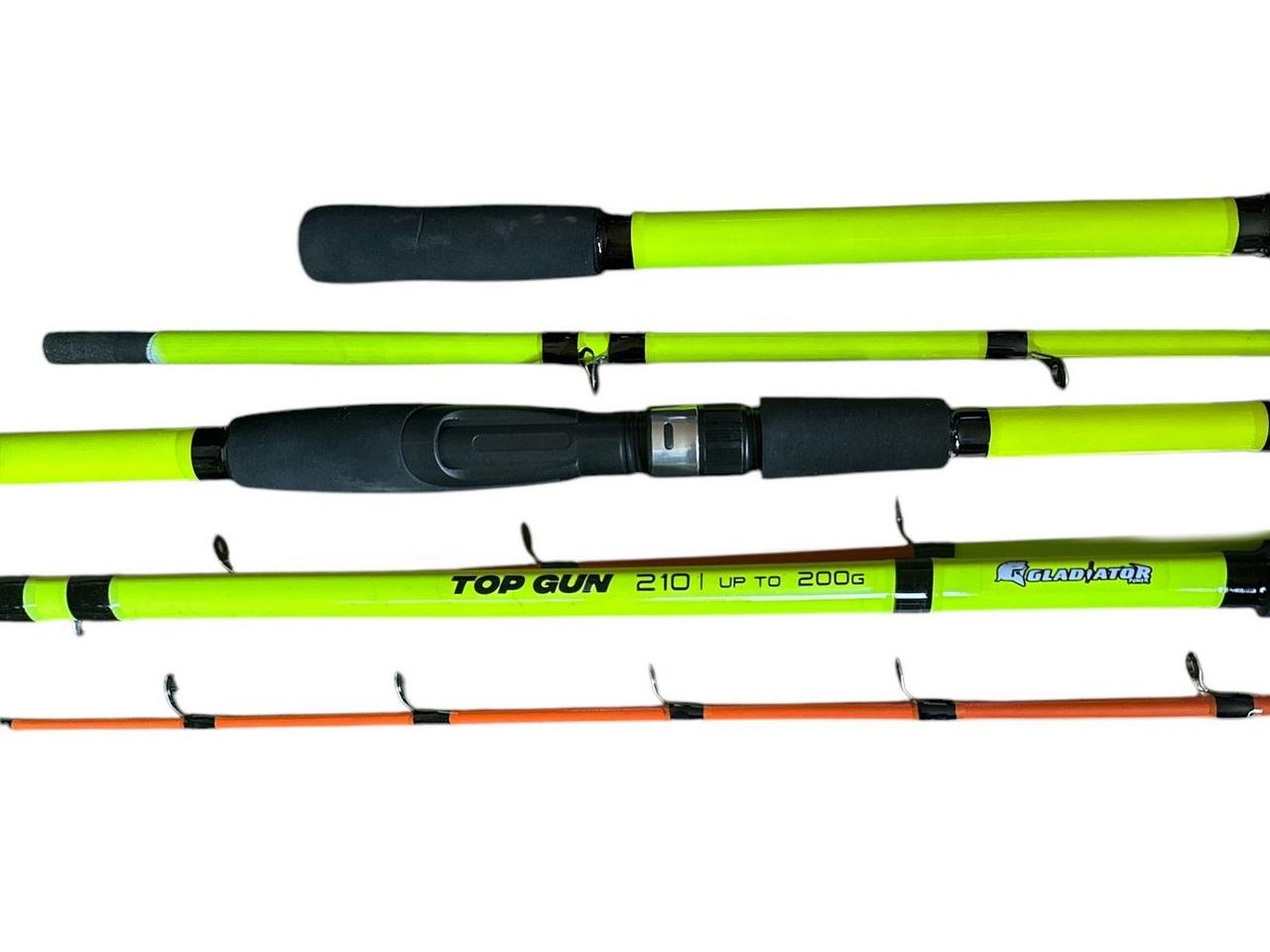 Спінінг Gladiator Top Gun up to 200g - 2,1м - 4,5Lb - 2 секції