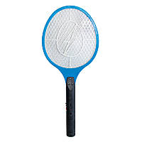 Електромухобойка Синя (біла блискавка) з акумулятором, ракетка проти комах | электрическая мухобойка