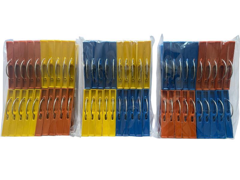 Прищіпка пластикова кольорова АВС, уп 20шт., фото 1