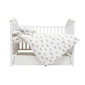 Постільний комплект Twins Muslin Print 4 предмети, bear