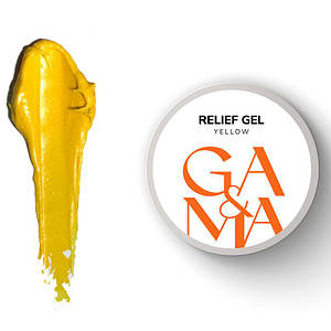 Гель паста для нігтів GA&MA Relief Gel Yellow 5 г