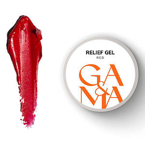 Гель паста для нігтів GA&MA Relief Gel Red 5 г