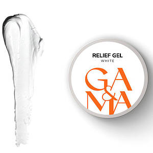Гель паста для нігтів GA&MA Relief Gel White 5 г