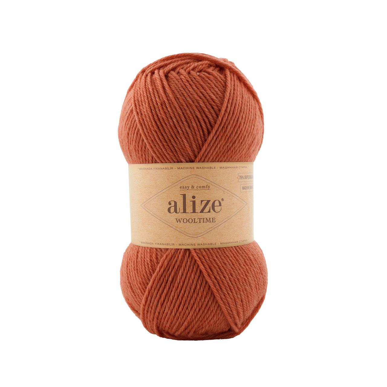 Нитки пряжа для в'язання  75/25 WOOLTIME Вултайм № 588 - червоний